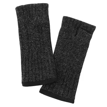 [MUJI無印良品]羊毛混保暖袖套墨灰