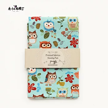 手剪布(900mm*550mm)【花園貓頭鷹‧藍】