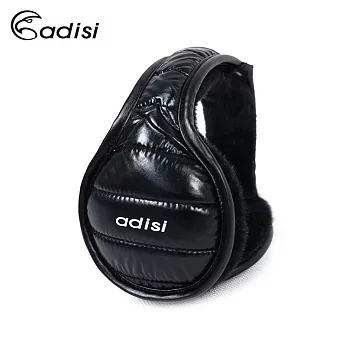 ADISI 橫條後戴式保暖耳罩AS16134 (F) (護耳、內裡柔軟、旅遊、出國、盒裝)F/黑色