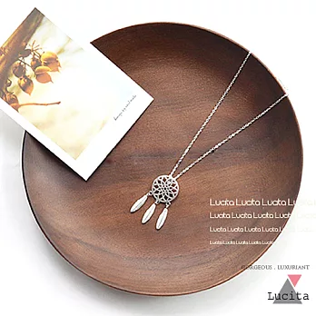 LuciTA 秋冬空運新款 民俗風捕夢網項鍊 鏤空設計