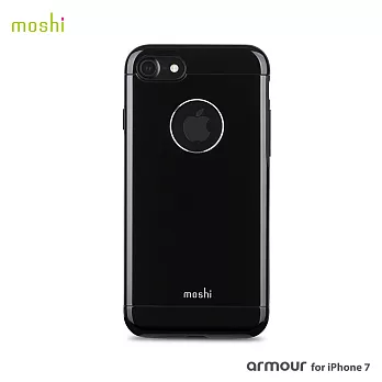 Moshi Armour for iPhone 7 曜石黑 鋁製保護背殼曜石黑