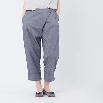 Owen 歐文雙釦老爺褲M麻藍