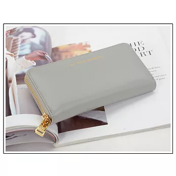 【La Poche Secrete 真皮包包】 綠野仙蹤，牛皮質感長夾 - 湖綠