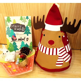 layoo 來喲│聖誕禮物 耶誕 呆萌 麋鹿 防水提袋