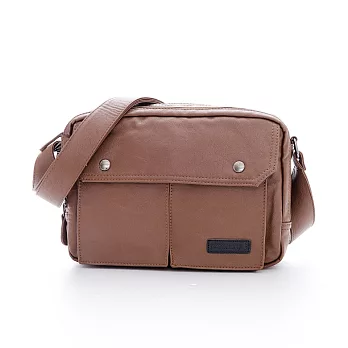 PORTMAN Vintage 皮革記者包 PM153223 棕櫚