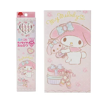《Sanrio》美樂蒂12入2B鉛筆組(芭蕾玫瑰)