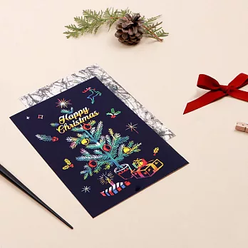 Lago 聖誕節-手刮聖誕卡片-歡樂聖誕樹