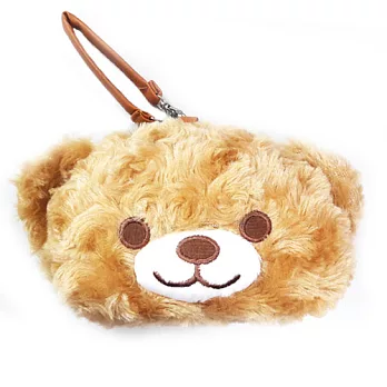 【日本進口正版】小熊 絨毛 零錢包/吊飾