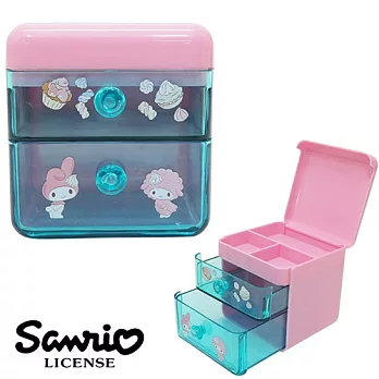 【日本進口正版】美樂蒂 My Melody 桌上 抽屜盒/收納盒 三麗鷗 Sanrio