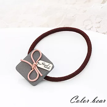 【卡樂熊】甜蜜愛戀蝶結方塊造型髮束-粉蝶結