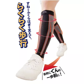 日本 Alphax 健行抗疲小腿護套 M