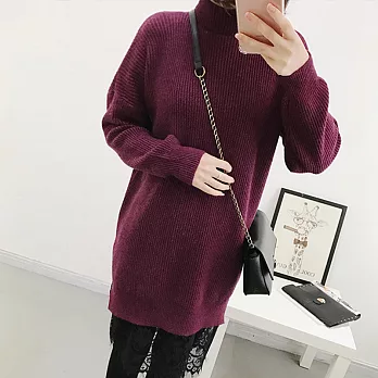 【MsMore】蕾絲下擺毛織洋裝610500019F紅