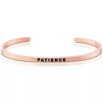MANTRABANDPATIENCE 玫瑰金手環 值得耐心等待