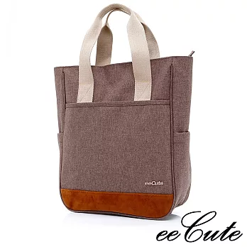 eeCute簡約質感手提包-EEEL011-BR-復古咖