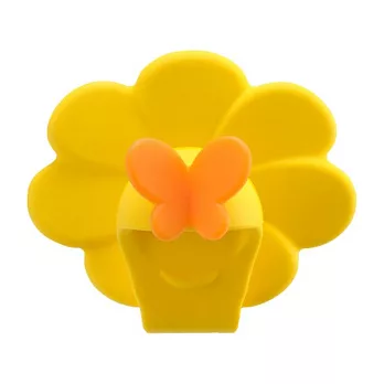 Richell利其爾/PEKKA花造型隔熱套(黃)