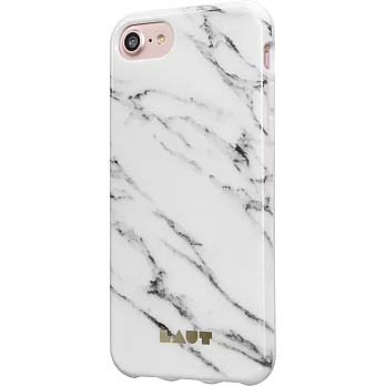LAUT iPhone 7 Plus 大理石系列軟式手機保護殼白