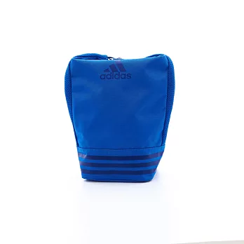 ADIDAS 輕量直式防水運動鞋袋 經典藍