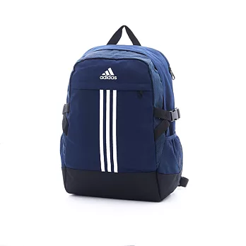 ADIDAS 輕量光感雙層次中型後背包 深藍色