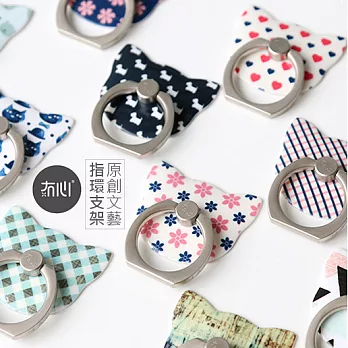 冇心 原創文藝 指環支架 金屬環 黏貼卡扣式 文青 懶人支架灰貓臉