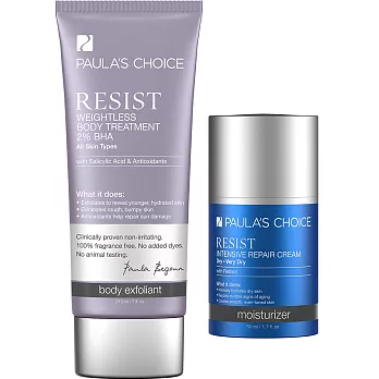 PAULA’S CHOICE 寶拉珍選抗老 化2%水楊酸身體乳+抗老 化極緻修護霜