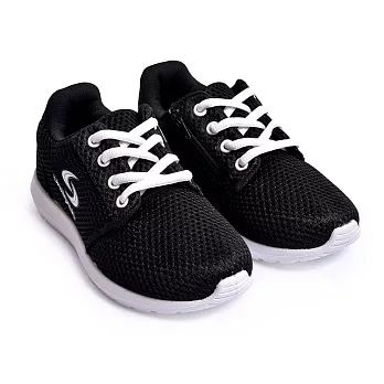 Unisysh 可愛透氣網布童鞋18黑