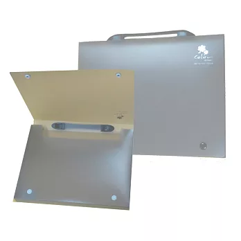 【檔案家】立體手把輕盈A4公文盒(30) 灰果凍