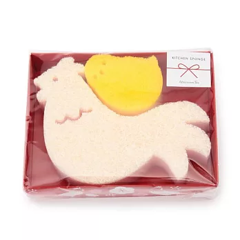 【Afternoon Tea】福氣小雞廚房海綿2入組 親子