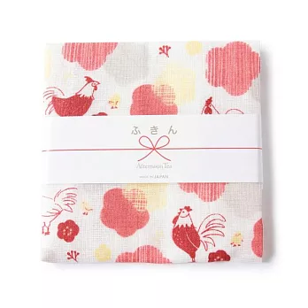 【Afternoon Tea】福氣小雞蚊帳抹布 米色