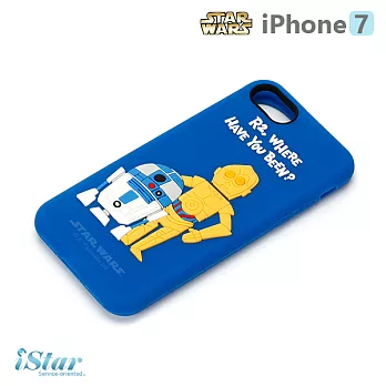【日本 PGA-iJacket】iPhone 7 星際大戰STARWARS 可愛矽膠系列-R2D2與C-3PO