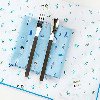 7321 Design - OkTina設計師方巾手帕-藍森林