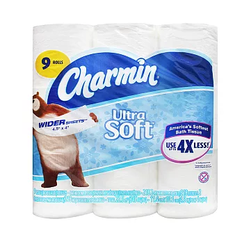 【美國 Charmin】超柔軟捲筒衛生紙(218張x9捲/串)