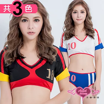 天使霓裳 角色扮演 世界盃足球賽 啦啦隊加油服(白/黑/黃F) F黃