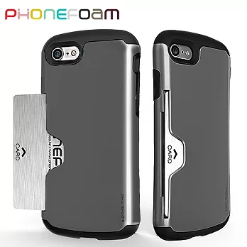 PhoneFoam Golf iPhone7 插卡式防震保護殼(灰)