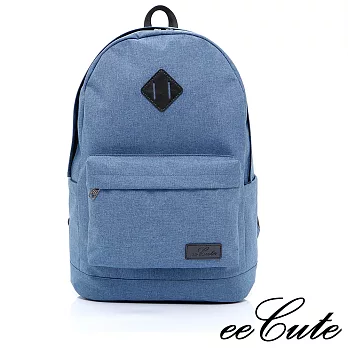 eeCute簡約學院風後背包-EEEL018-BU-文藝藍