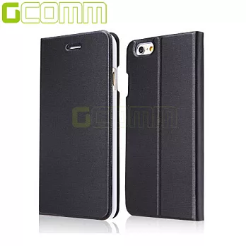 GCOMM iPhone7 Plus 5.5＂ Metalic Texture 金屬質感拉絲紋超纖皮套紳士黑