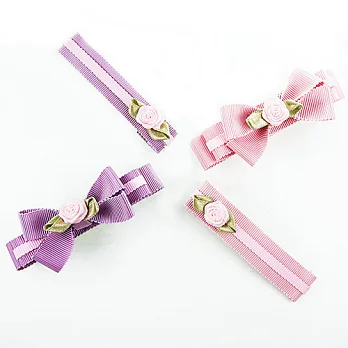 【PinkyPinky Boutique】甜美維多利亞風蝴蝶結髮夾(4支)