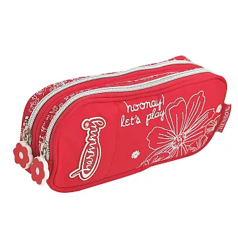 1818 想旅遊韓國大容量收納包 扶桑花 雙層M共2色(CG20848)紅