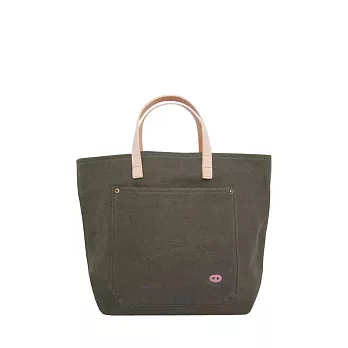 蘑菇帆布手提包 / My darling / 軍綠