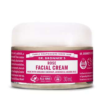Dr.Bronner’s 玫瑰蜂蜜精華面霜 30ml(一般肌)