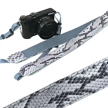日本 照相機吊帶-蛇皮壓紋(白)(CS09-WH)白色
