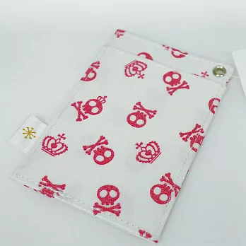 日本 證件套-皇冠骷顱頭(白)(PC27-WH)