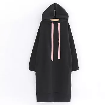 【morrii mori】帥氣姐姐的長洋裝F黑色
