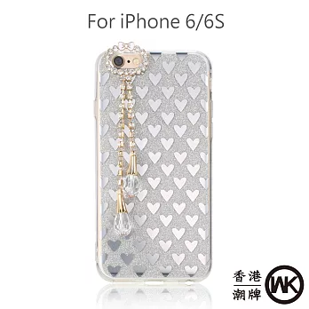 WK Design香港潮牌 克拉克手機保護殼(iPhone 6S)銀色