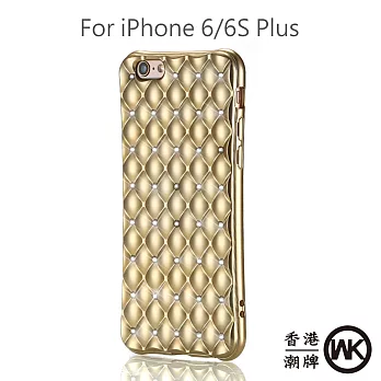 WK Design香港潮牌 閃耀手機保護殼(iPhone 6S Plus)金色