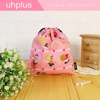 uhplus 迷你束口袋-甜點市集