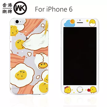 WK Design香港潮牌 美萊手機殼保護貼套組(iPhone 6S)蛋黃