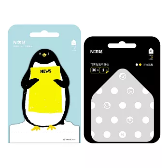 0416X1024-N次貼透明便條-好友點點 & 可站立造型便條-好消息