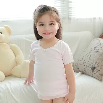 anny pepe內衣-精梳美國棉女童短袖160淺粉