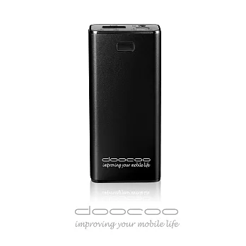 doocoo iBrick 2A 5000+ 智能快速充電行動電源霧面黑