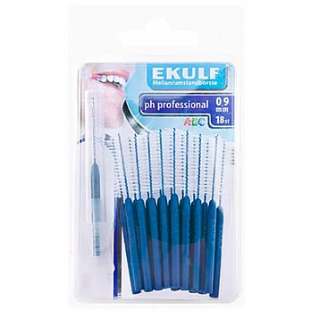 【瑞典Ekulf】0.9mm專業牙間刷18支入